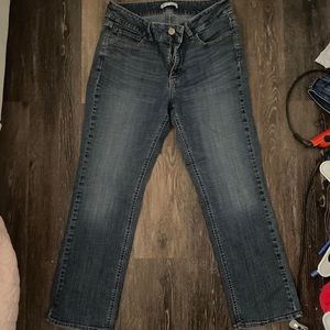 LEE rider midrise straight leg jeans